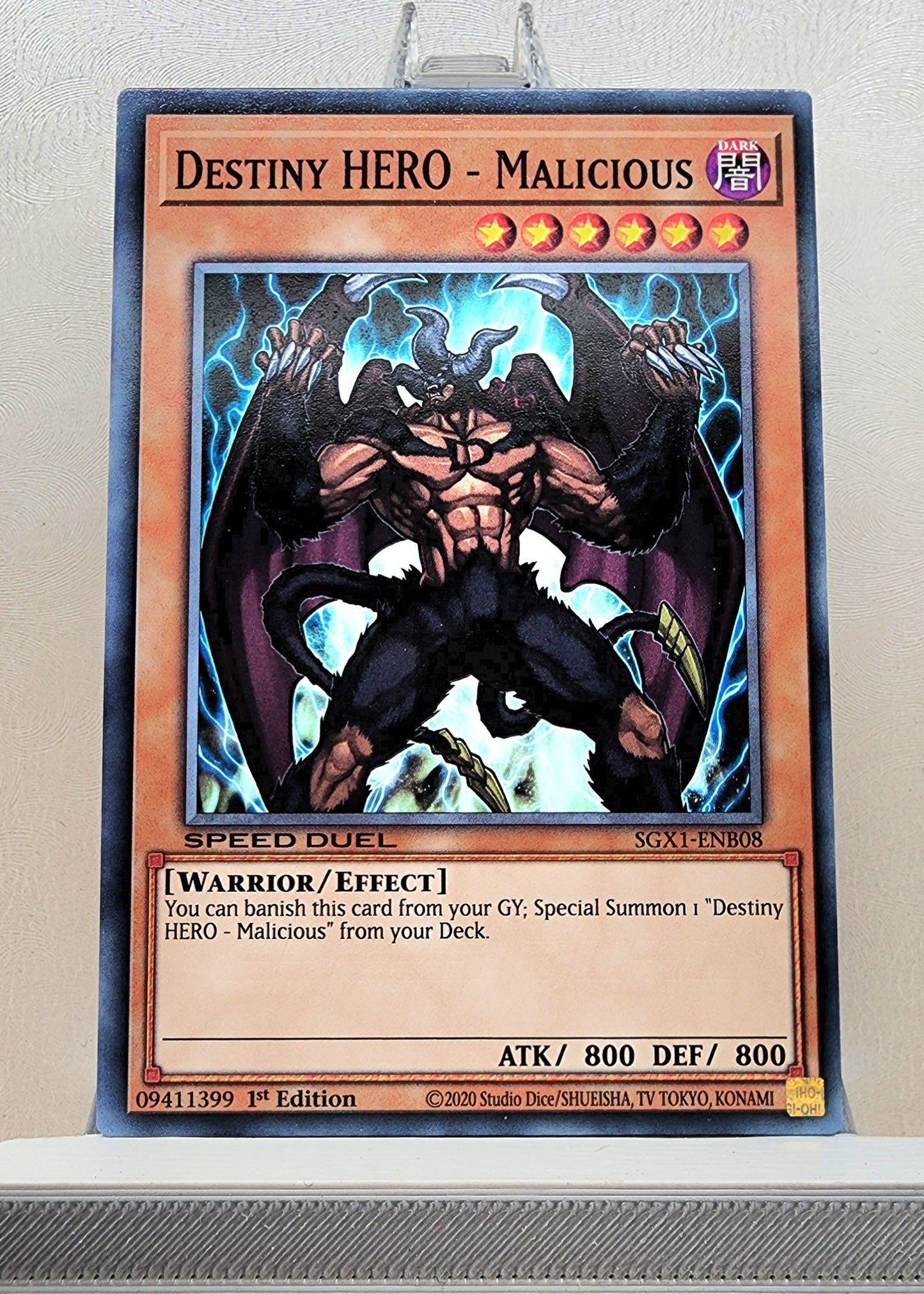 Yugioh! 1x Destiny Hero - Malicious (LEHD/SGX1 - Common) 1st Edition