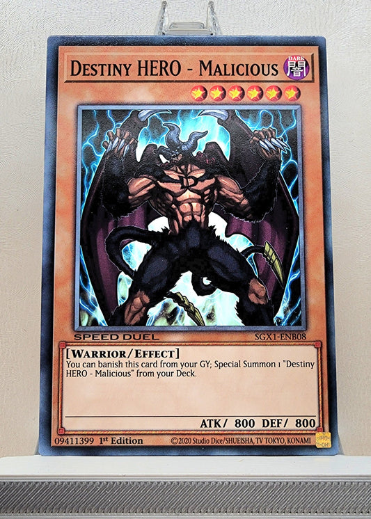 Yugioh! 1x Destiny Hero - Malicious (LEHD/SGX1 - Common) 1st Edition