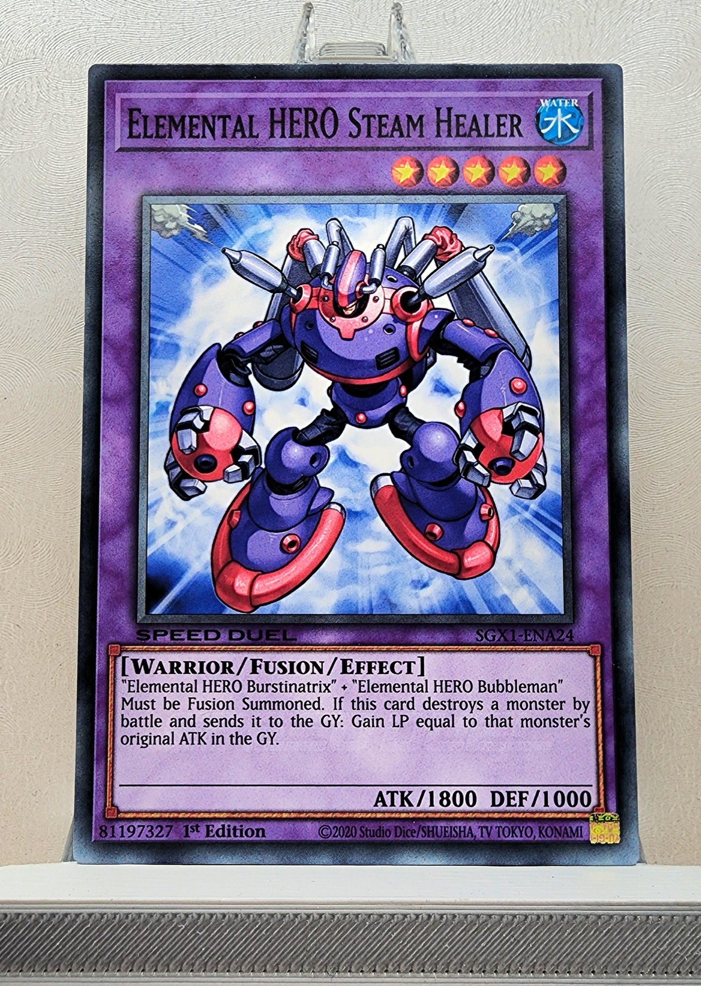 Yugioh! 1x Elemental HERO Steam Healer (SGX1 - Common) 1st Edition