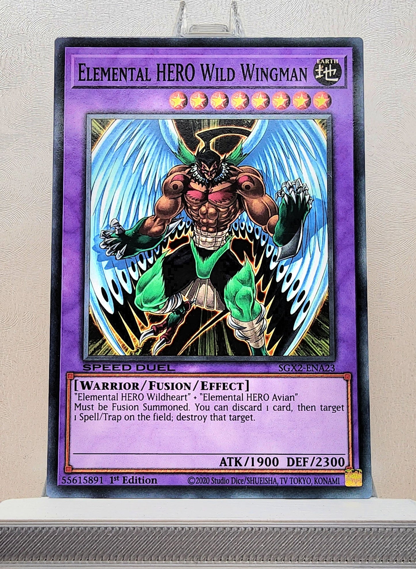 Yugioh! 1x Elemental Hero Wild Wingman (SGX2 - Common) 1st Edition