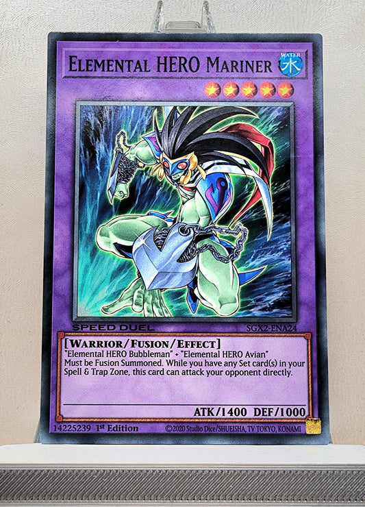 Yugioh! 1x Elemental Hero Mariner (SGX2 - Common) 1st Edition