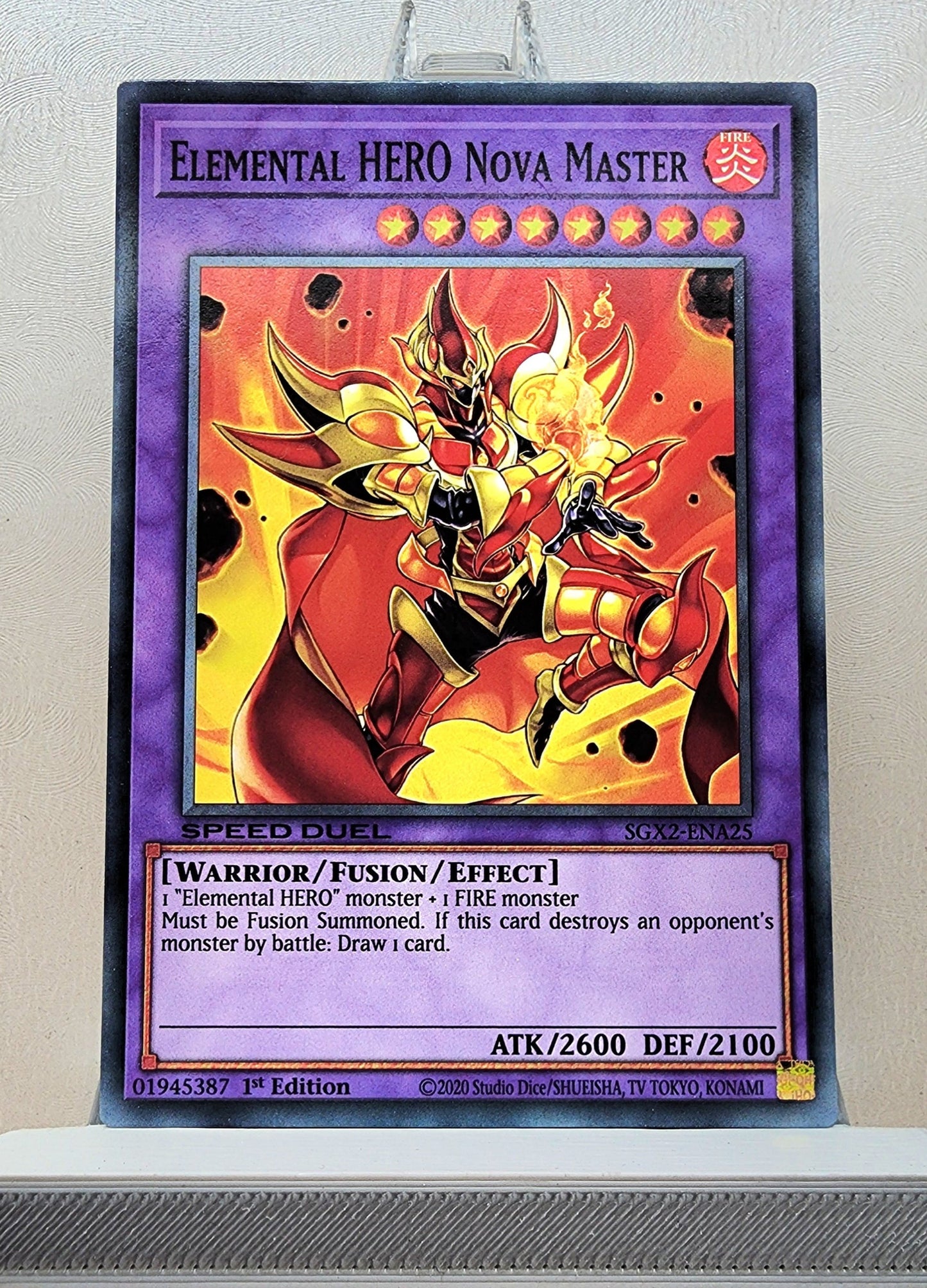 Yugioh! 1x Elemental Hero Nova Master (SGX2 - Common) 1st Edition