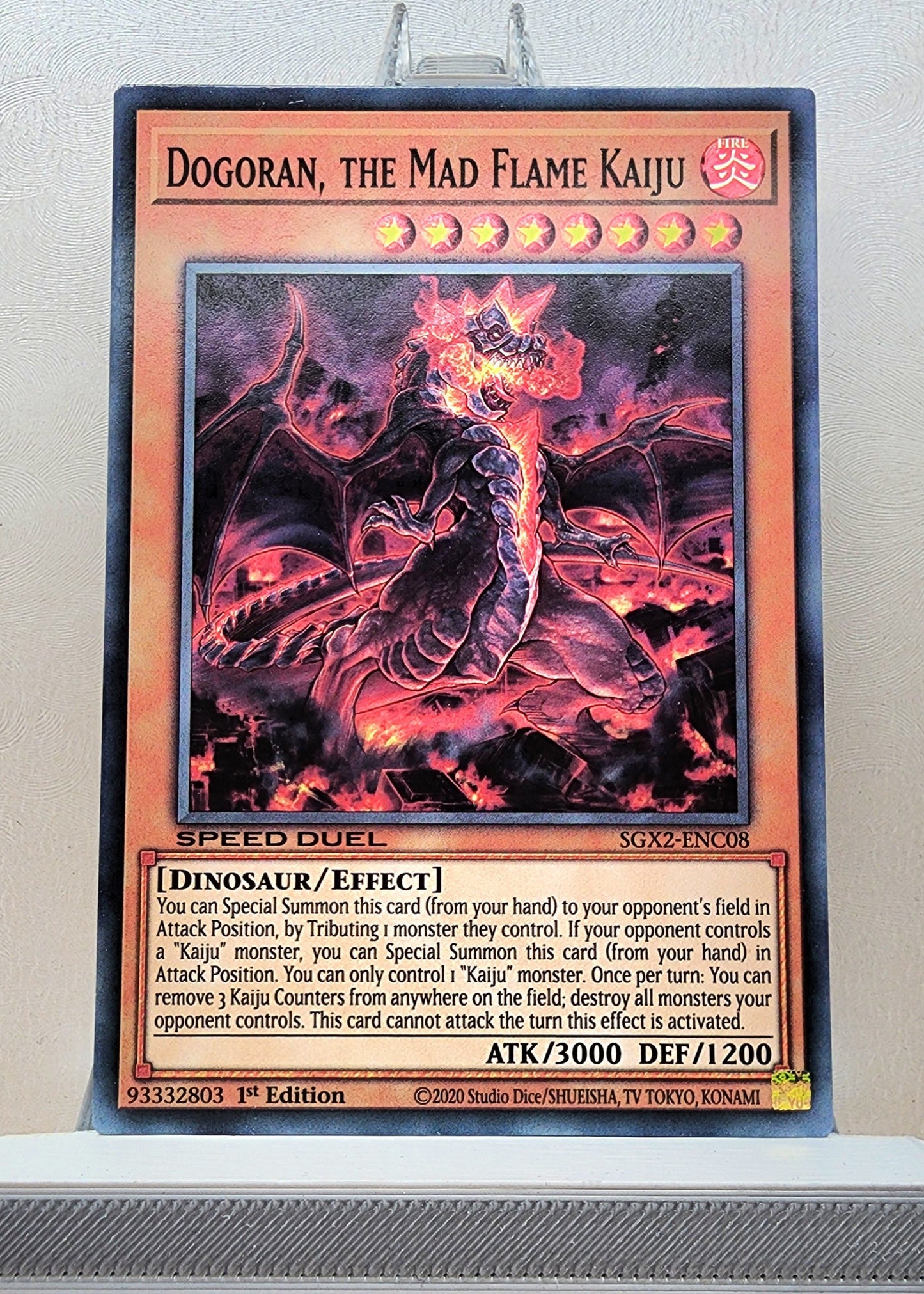 Yugioh! 1x Dogoran, the Mad Flame Kaiju (SGX2/SR14 - Common) 1st Edition