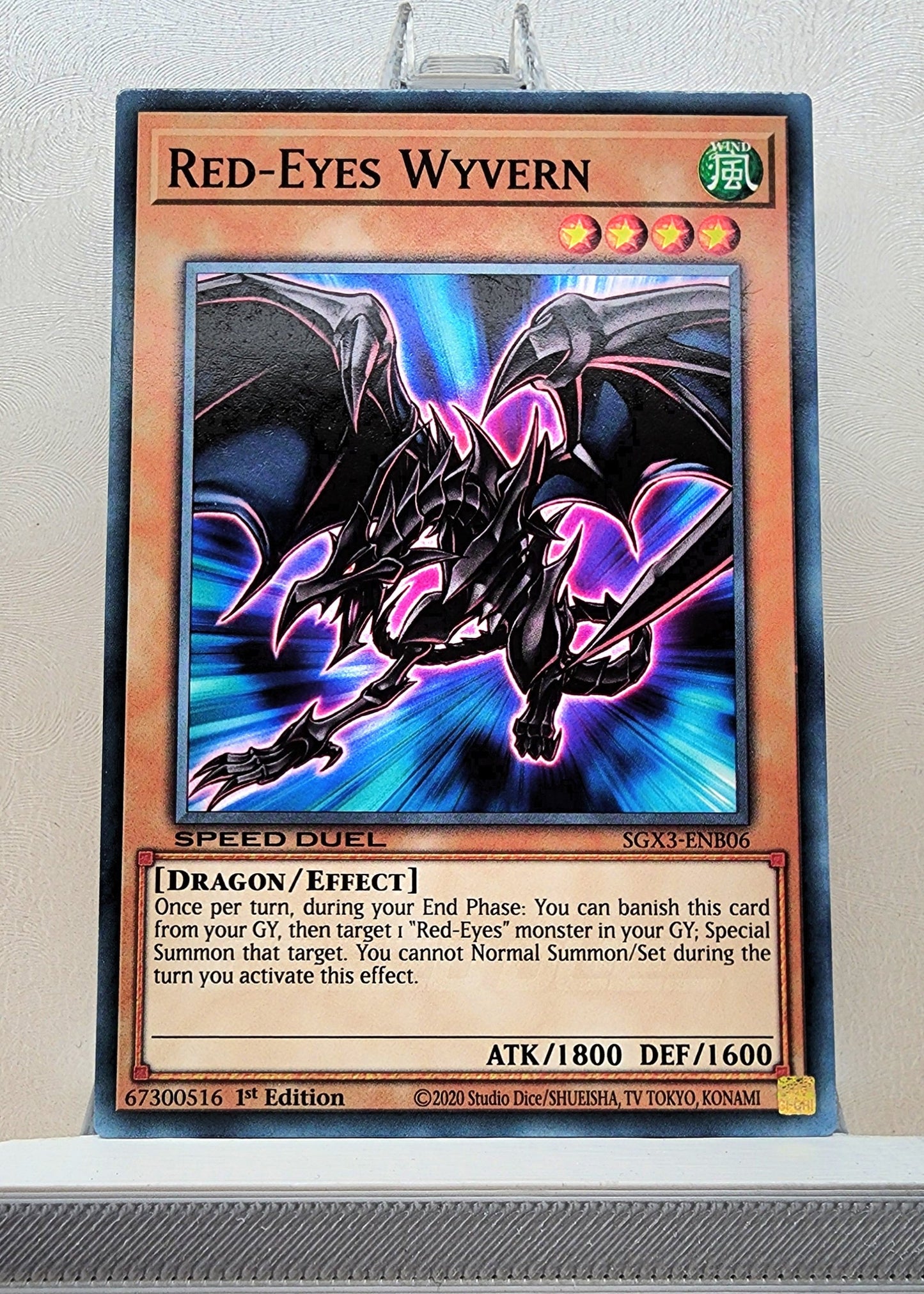 Yugioh! 1x Red-Eyes Wyvern (LDS1/SGX3 - Common) 1st Edition