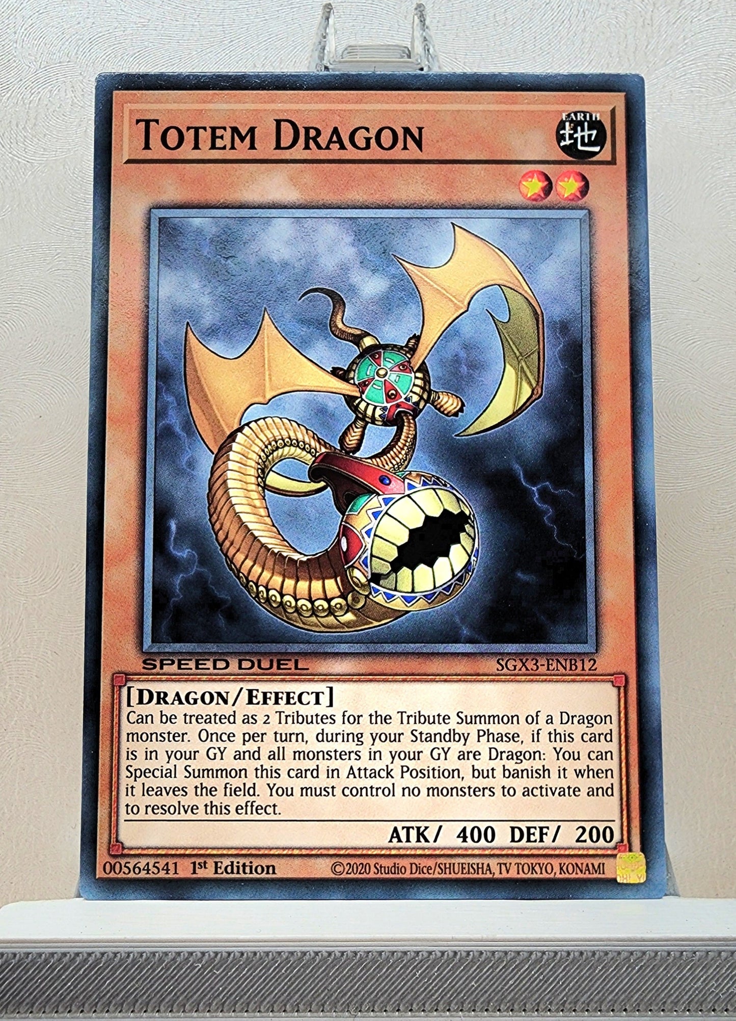 Yugioh! 1x Totem Dragon (SGX3 - Common) 1st Edition