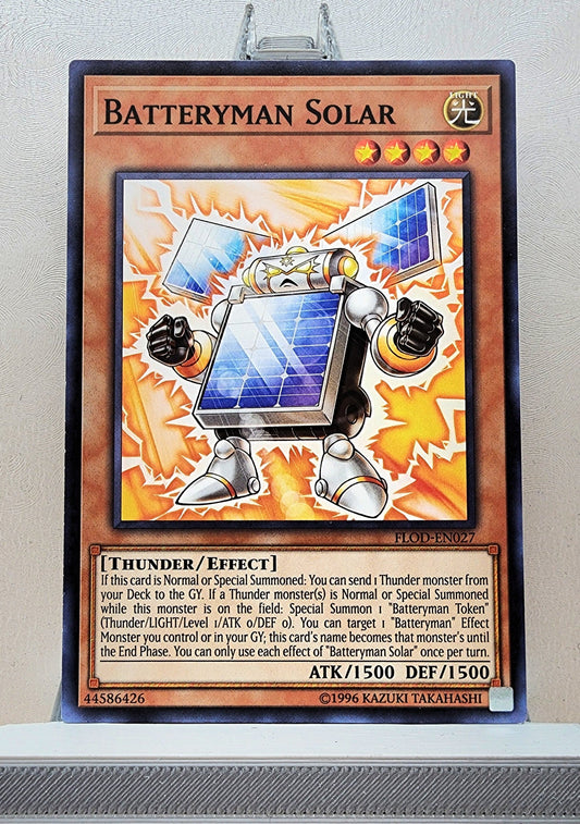 Yugioh! 1x Batteryman Solar (FLOD - Common) 1st/Unli Edition