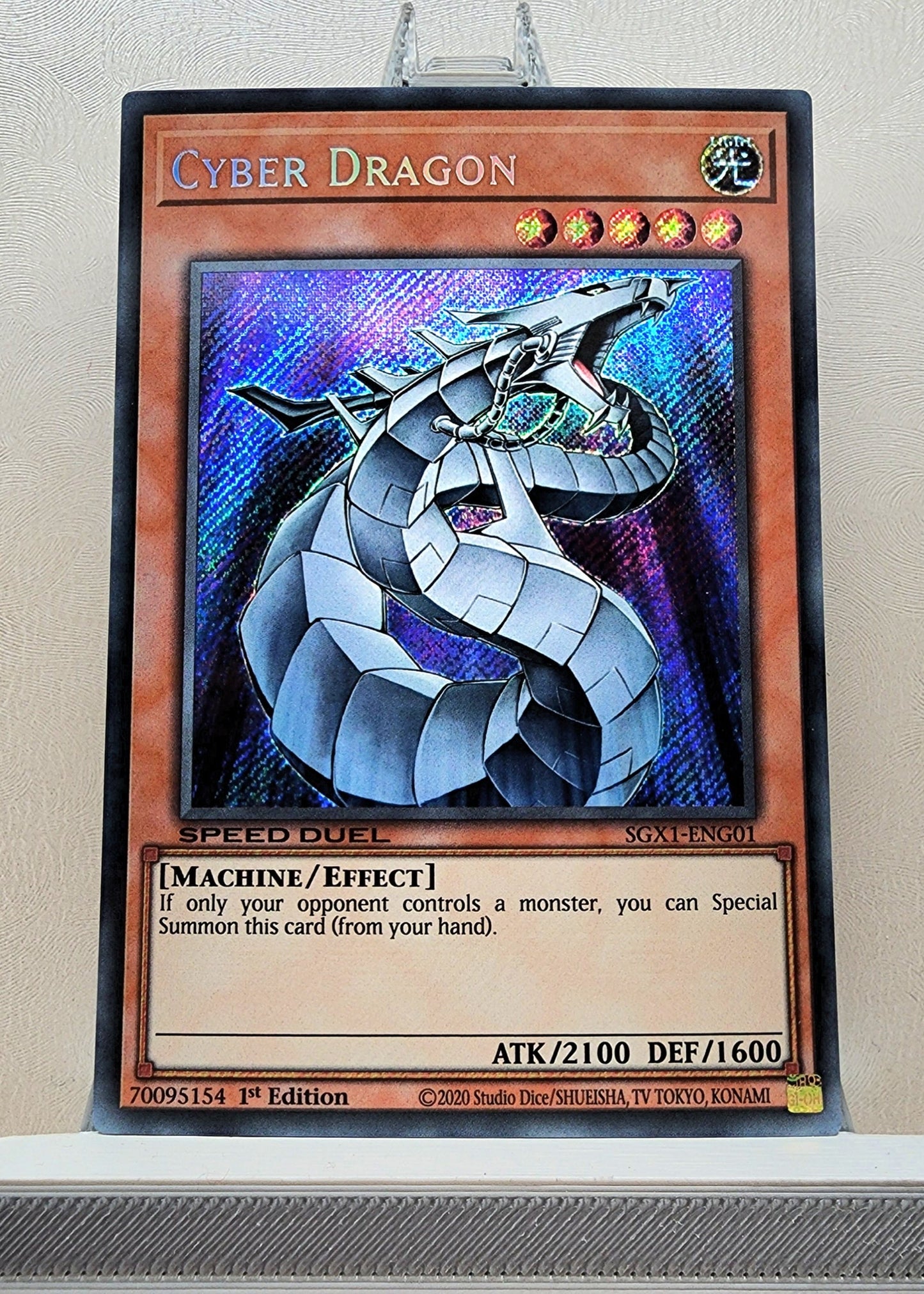 Yugioh! 1x Cyber Dragon (SGX1 - Secret Rare) 1st Edition