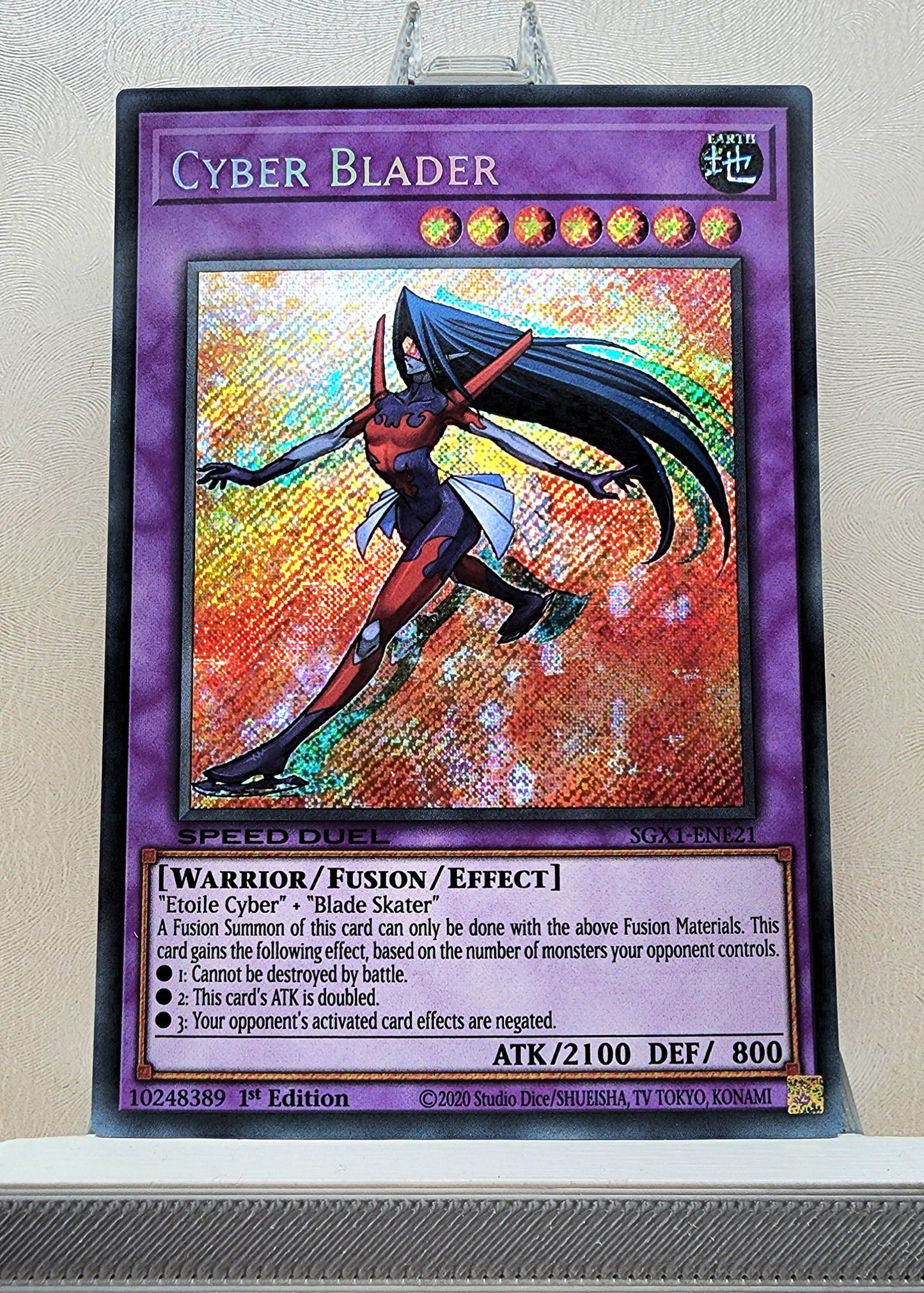 Yugioh! 1x Cyber Blader (SGX1 - Secret Rare) 1st Edition