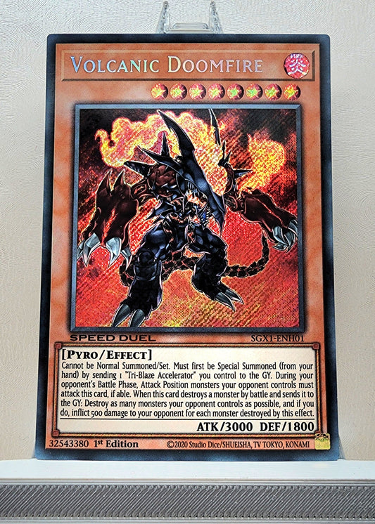 Yugioh! 1x Volcanic Doomfire (SGX1 - Secret Rare) 1st Edition