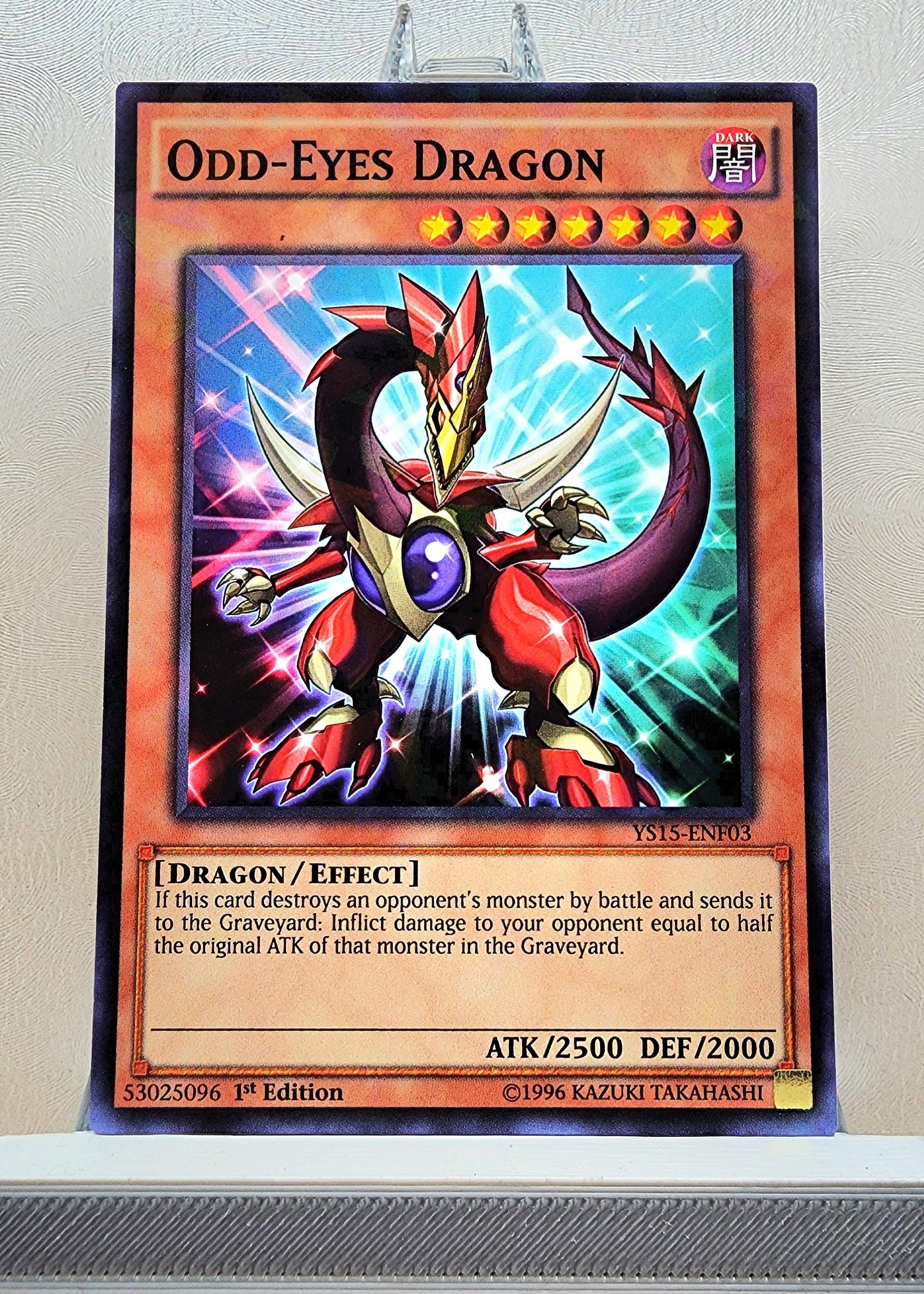 Yugioh! 1x Odd-Eyes Dragon (YS15 - Shatterfoil Rare) 1st Edition