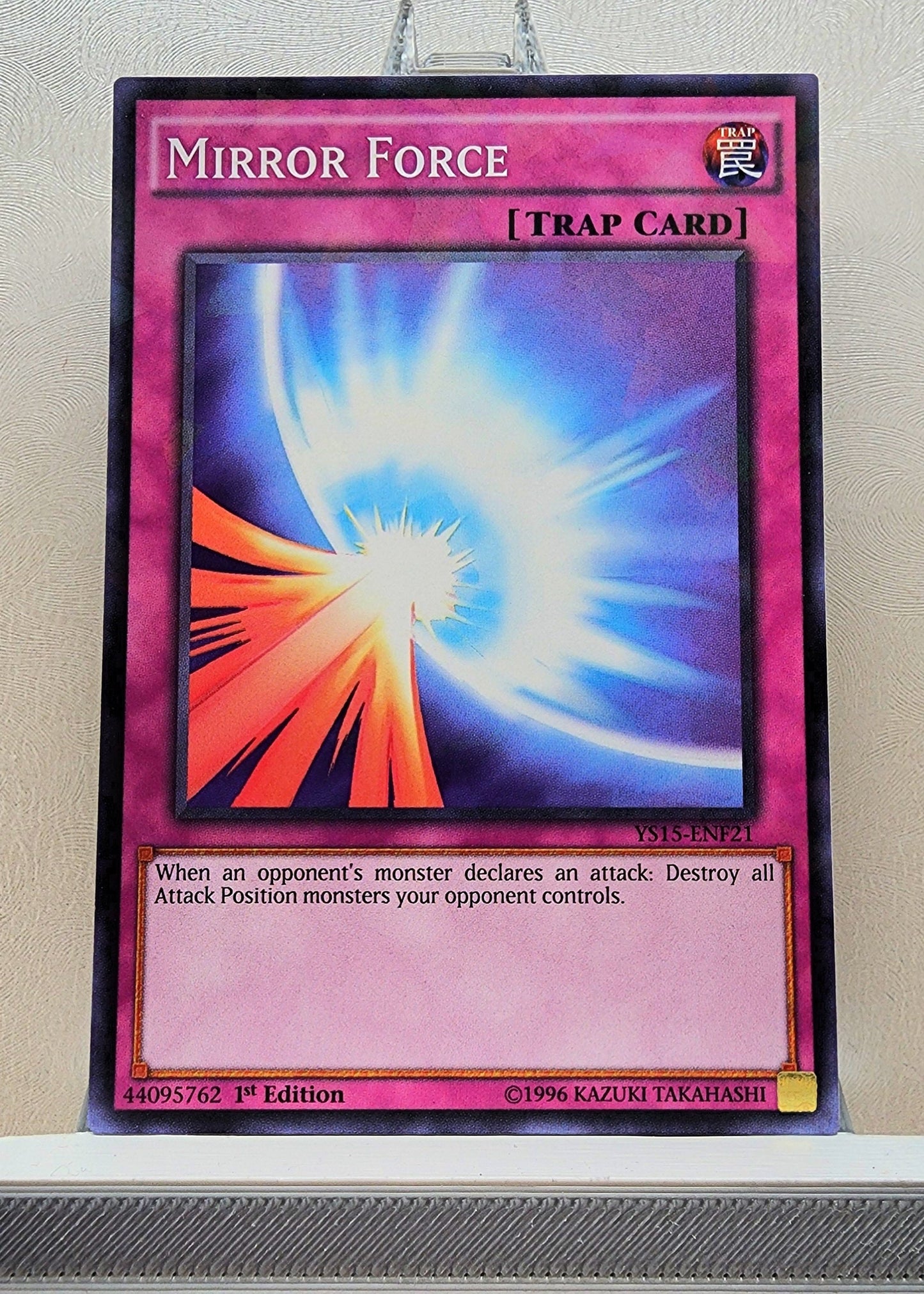 Yugioh! 1x Mirror Force (YS15 - Shatterfoil Rare) 1st Edition