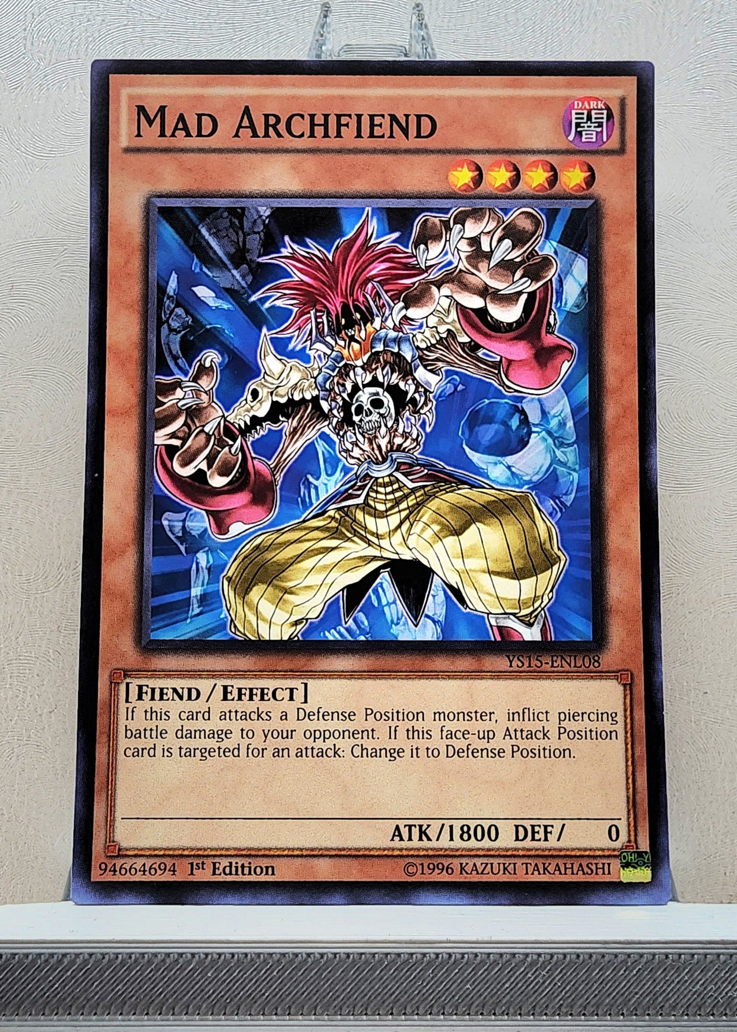 Yugioh! 1x Mad Archfiend (YS15 - Common) 1st Edition