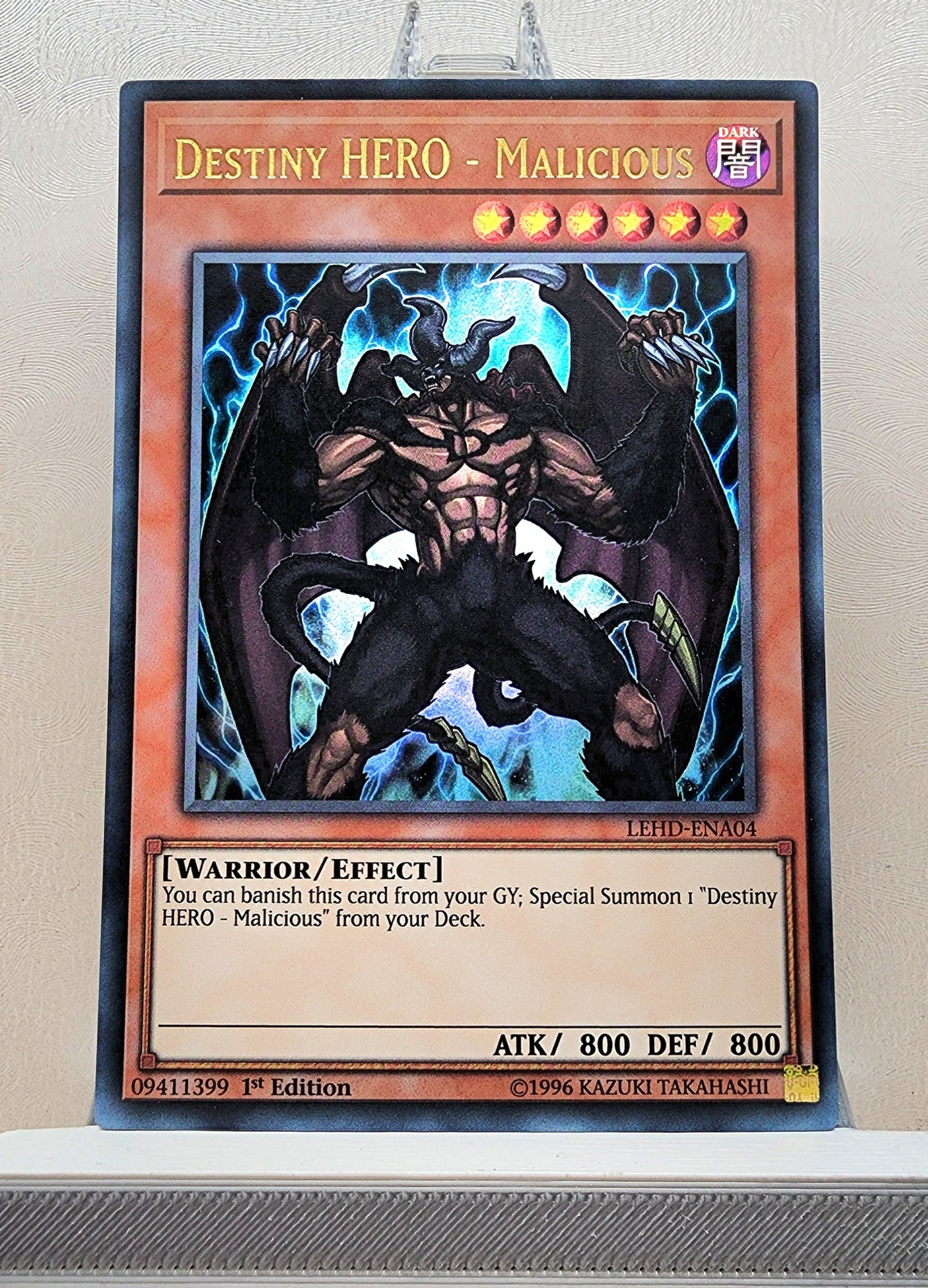 Yugioh! 1x Destiny Hero - Malicious (LEHD - Ultra Rare) 1st Edition