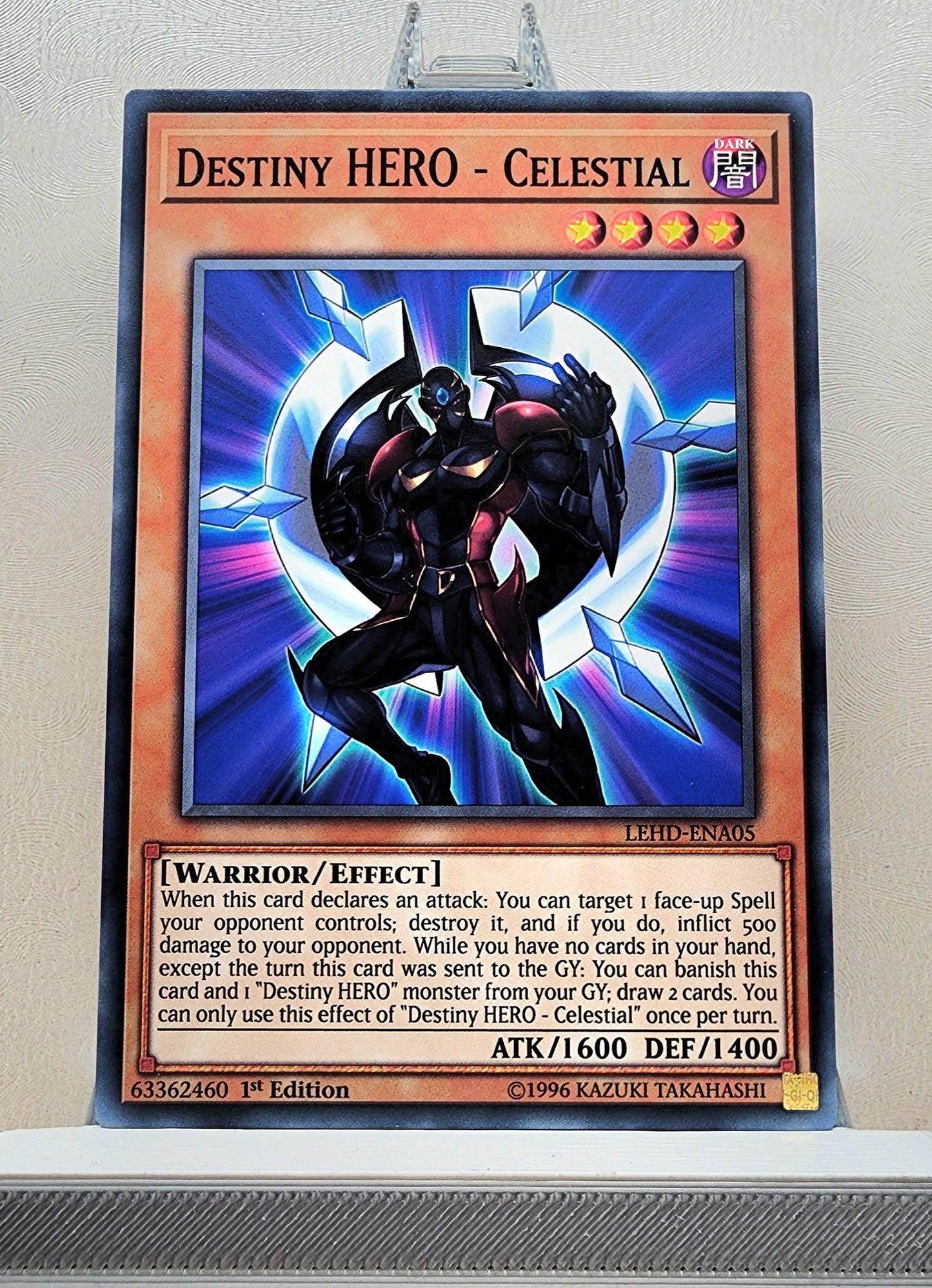 Yugioh! 1x Destiny HERO - Celestial (LEHD - Common) 1st Edition