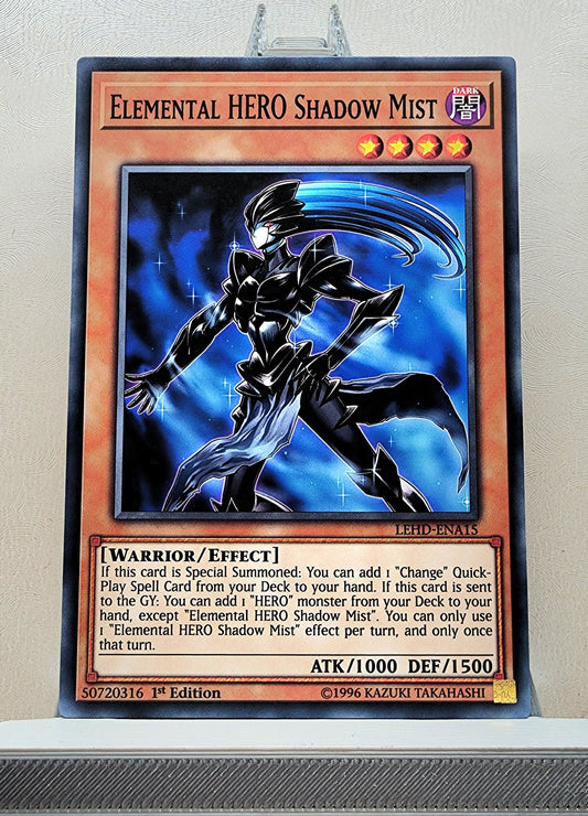 Yugioh! 1x Elemental Hero Shadow Mist (LEHD - Common) 1st Edition