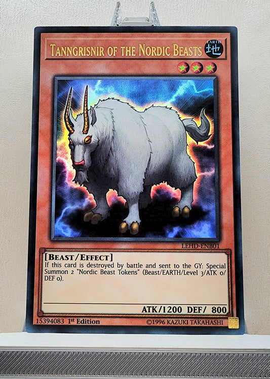 Yugioh! 1x Tanngrisnir of the Nordic Beasts (LEHD - Ultra Rare) 1st Edition