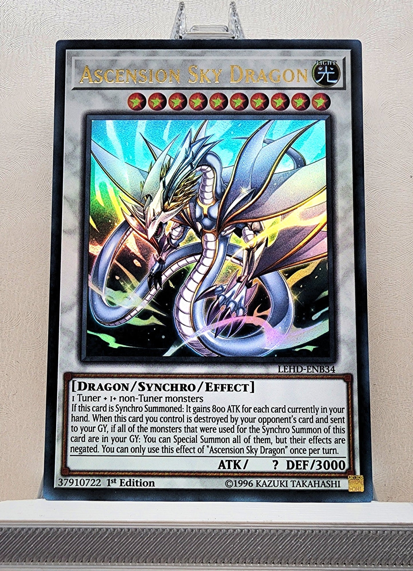 Yugioh! 1x Ascension Sky Dragon (LEHD - Ultra Rare) 1st Edition