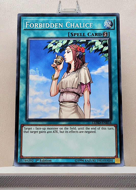 Yugioh! 1x Forbidden Chalice (LEHD - Common) 1st Edition