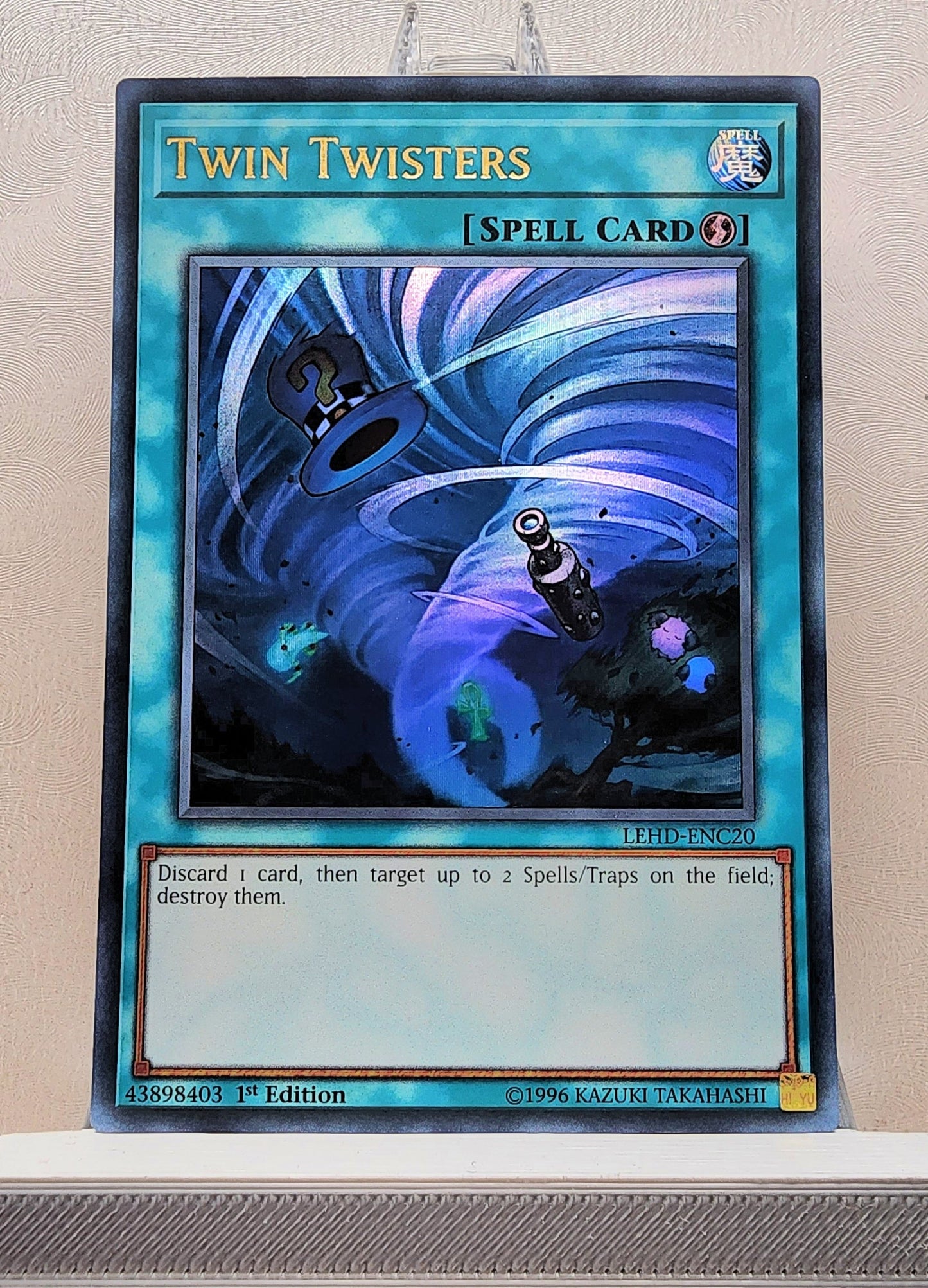 Yugioh! 1x Twin Twisters (LEHD - Ultra Rare) 1st Edition