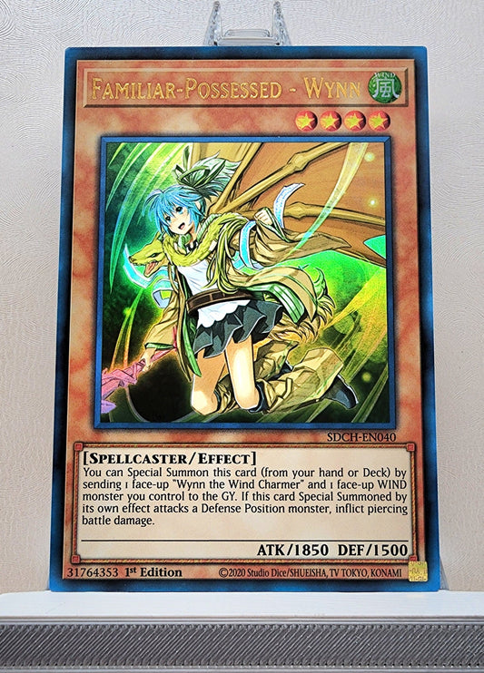 Yugioh! 1x Familiar-Possessed - Wynn (SDCH - Ultra Rare) 1st Edition