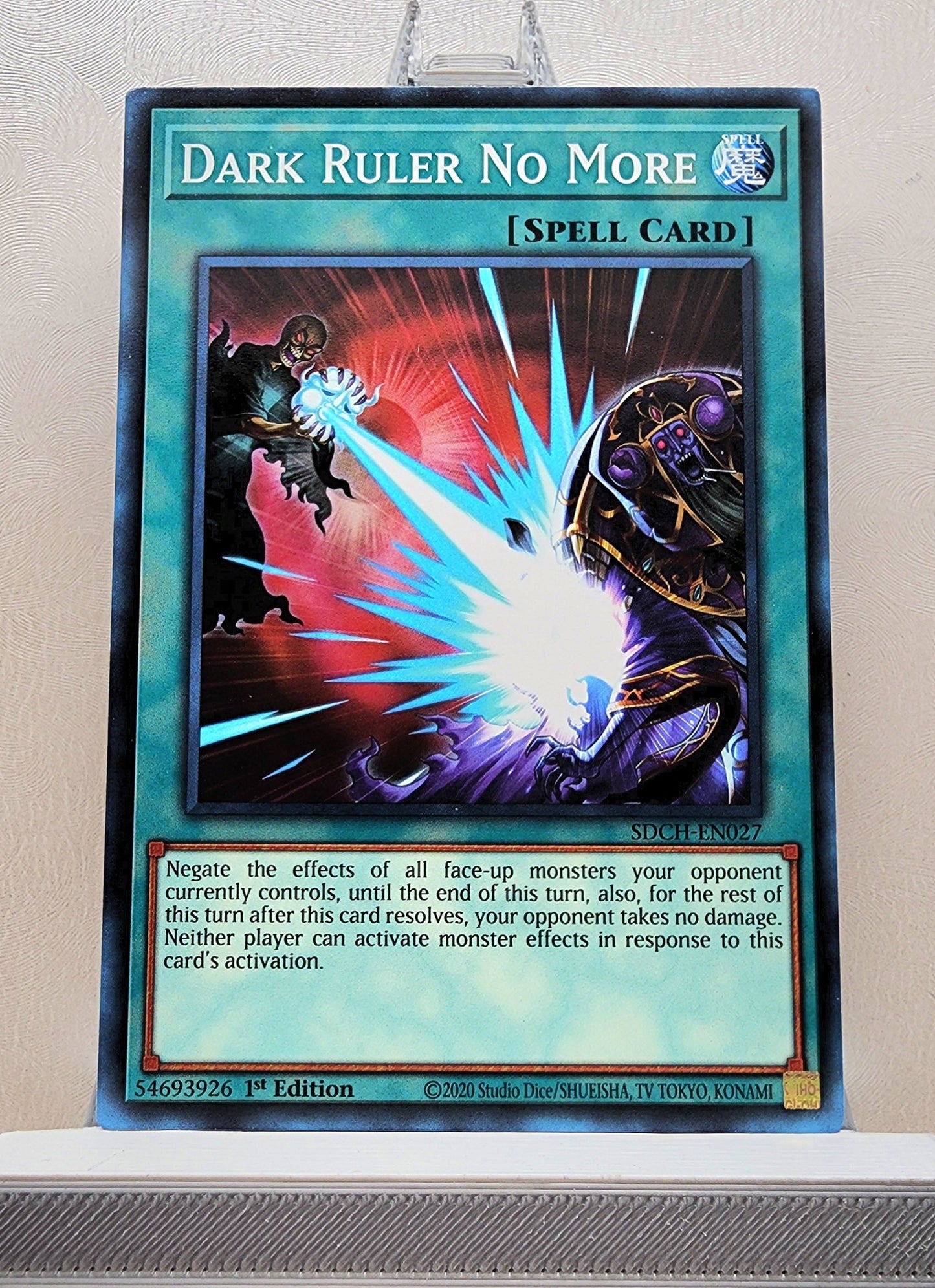 Yugioh! 1x Dark Ruler No More (SDCH - Common) 1st Edition