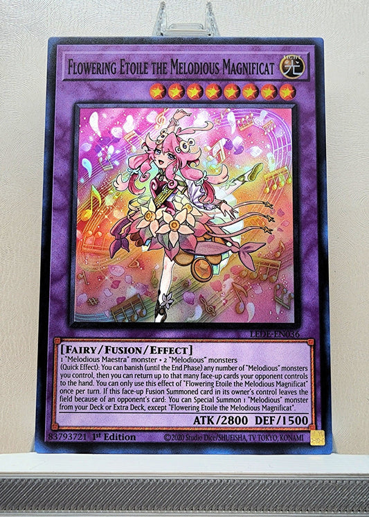 Yugioh! 1x Flowering Etoile the Melodious Magnificat (LEDE - Super Rare) 1st Edition