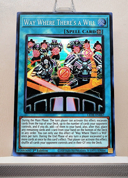 Yugioh! 1x Way Where There's a Will (LEDE - Super Rare) 1st Edition