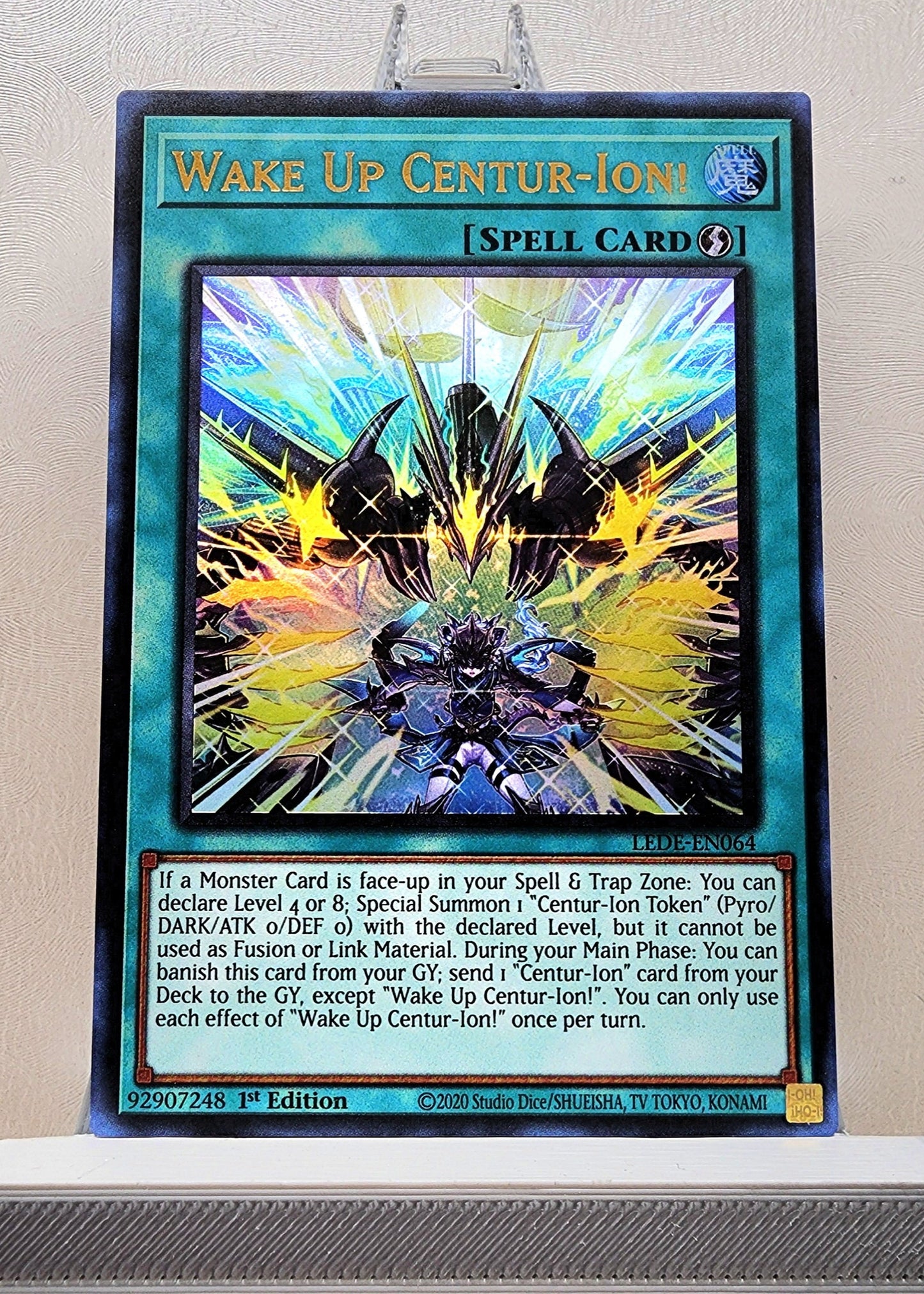 Yugioh! 1x Wake Up Centur-Ion (LEDE - Ultra Rare) 1st Edition