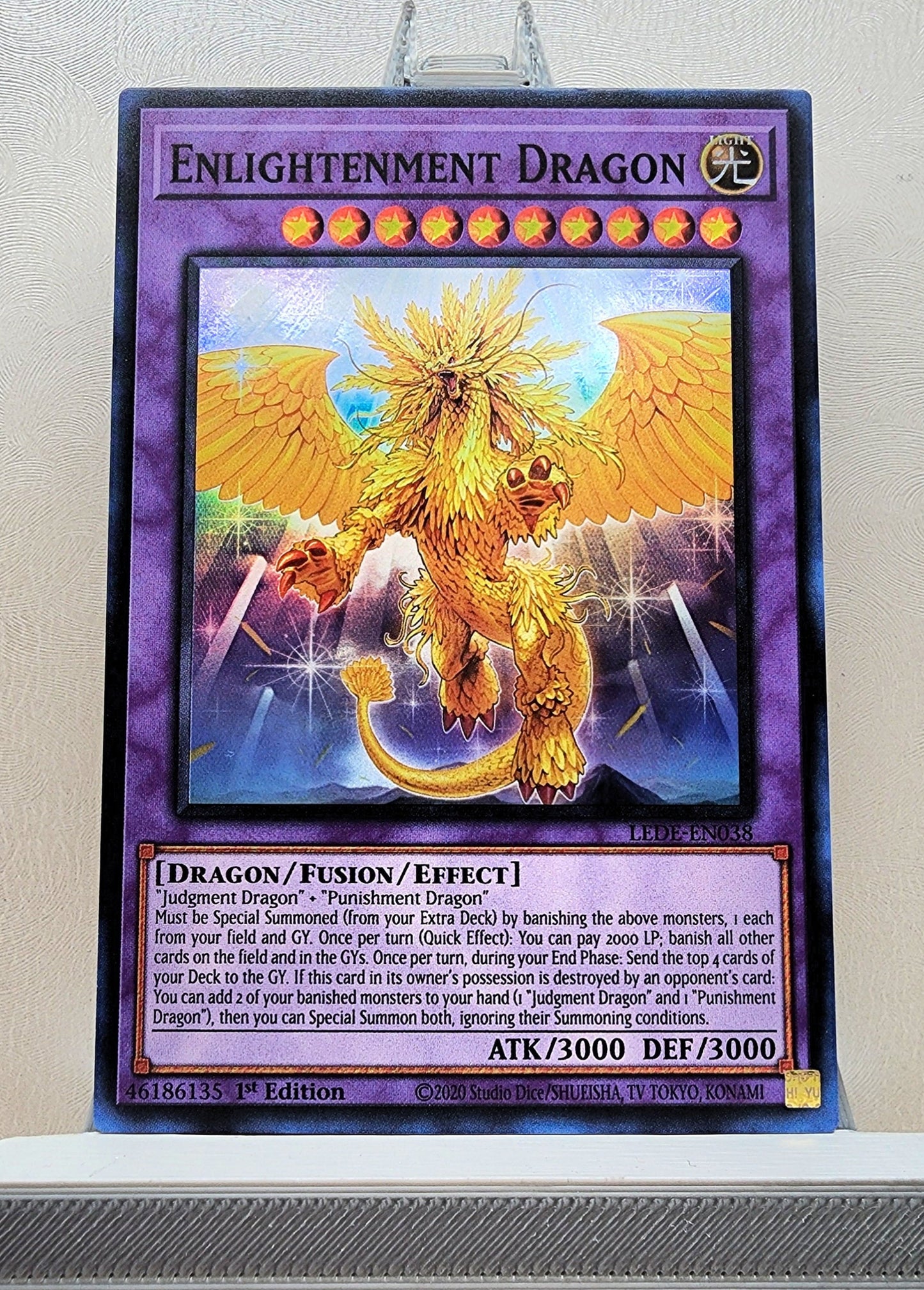 Yugioh! 1x Enlightenment Dragon (LEDE - Super Rare) 1st Edition