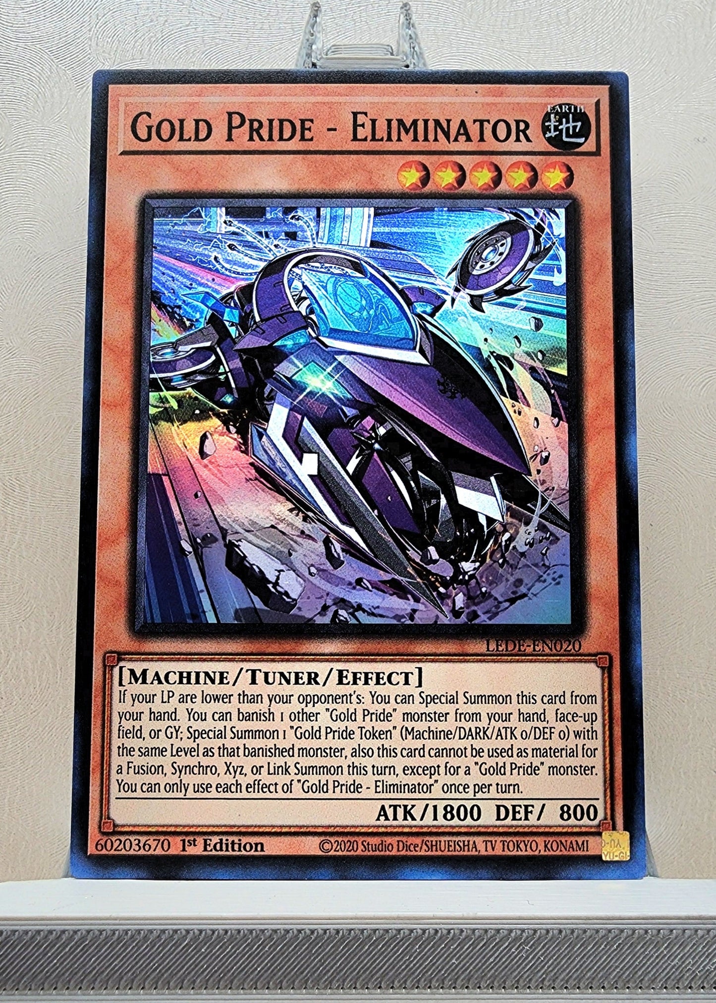 Yugioh! 1x Gold Pride - Eliminator (LEDE - Super Rare) 1st Edition