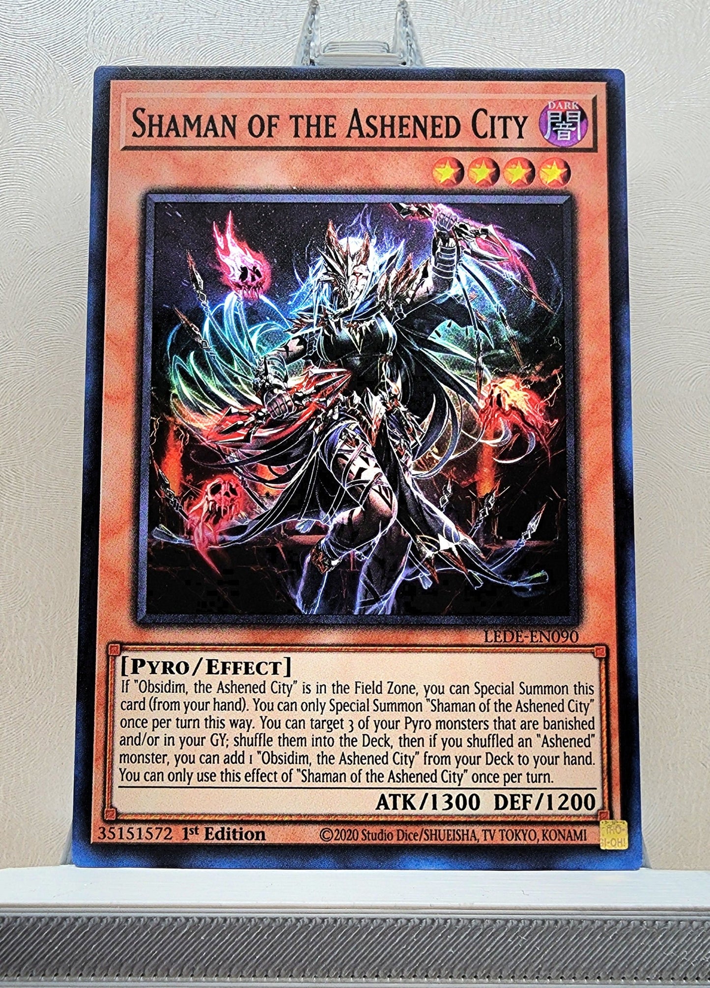 Yugioh! 1x Shaman of the Ashened City (LEDE - Super Rare) 1st Edition