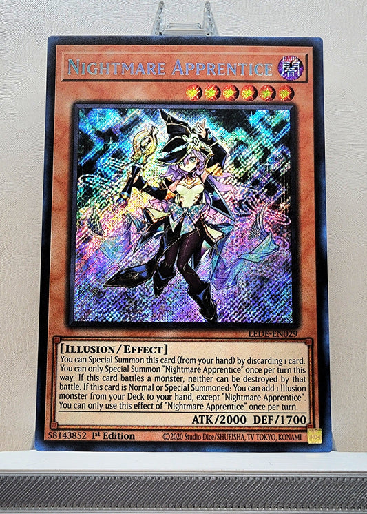 Yugioh! 1x Nightmare Apprentice (LEDE - Secret Rare) 1st Edition