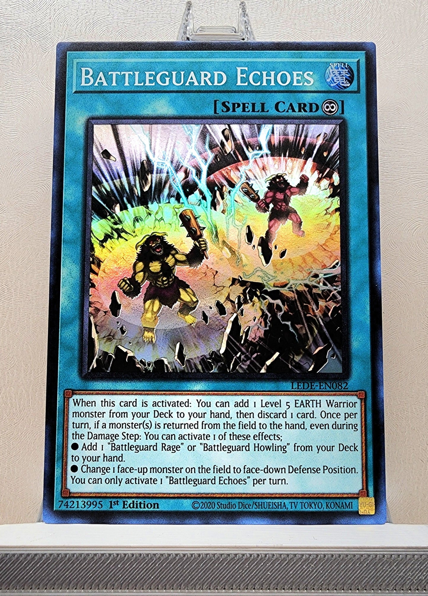 Yugioh! 1x Battleguard Echoes (LEDE - Super Rare) 1st Edition