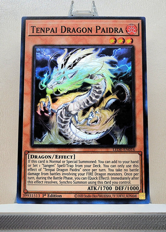 Yugioh! 1x Tenpai Dragon Paidra (LEDE - Super Rare) 1st Edition