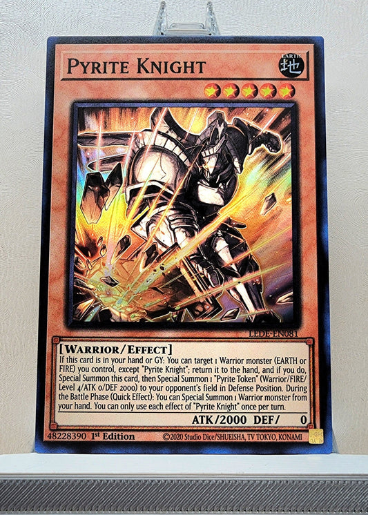 Yugioh! 1x Pyrite Knight (LEDE - Super Rare) 1st Edition