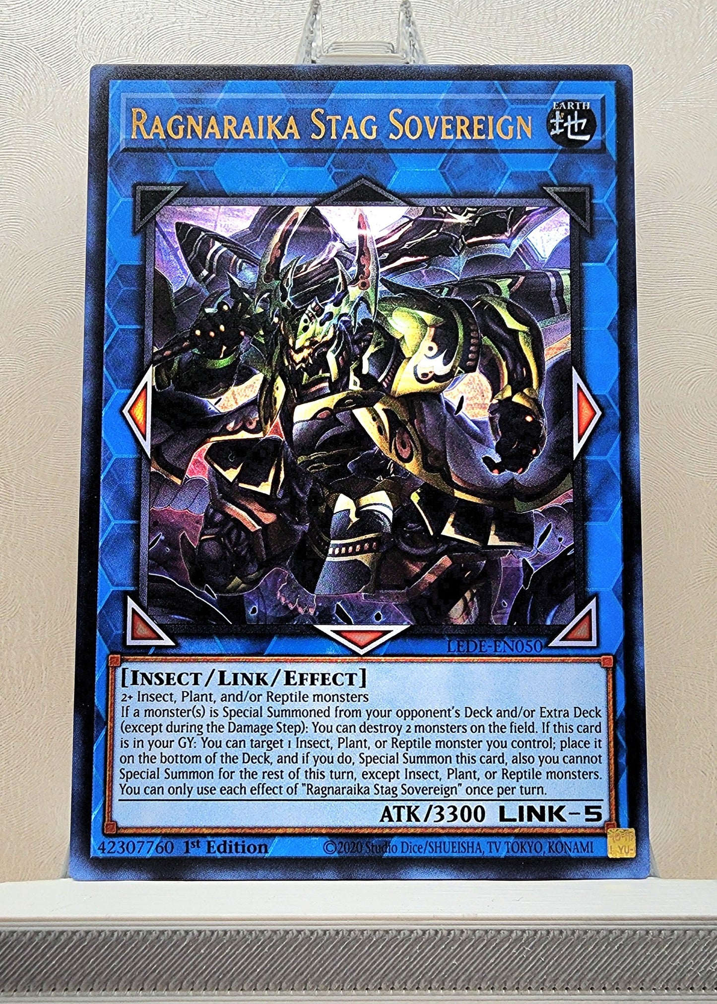 Yugioh! 1x Ragnaraika Stag Sovereign (LEDE - Ultra Rare) 1st Edition