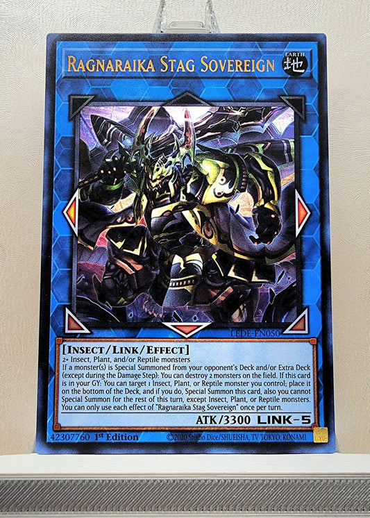 Yugioh! 1x Ragnaraika Stag Sovereign (LEDE - Ultra Rare) 1st Edition