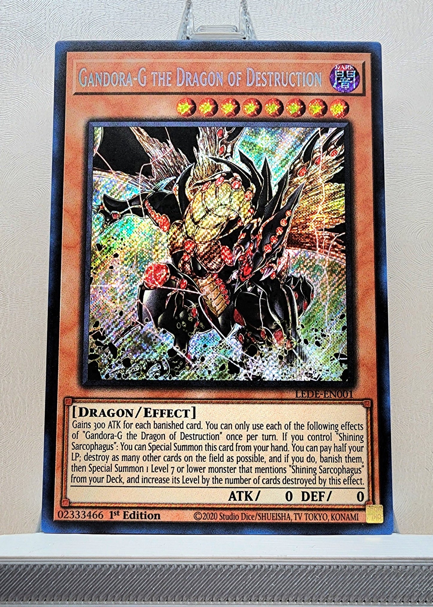 Yugioh! 1x Gandora-G the Dragon of Destruction (LEDE - Secret Rare) 1st Edition