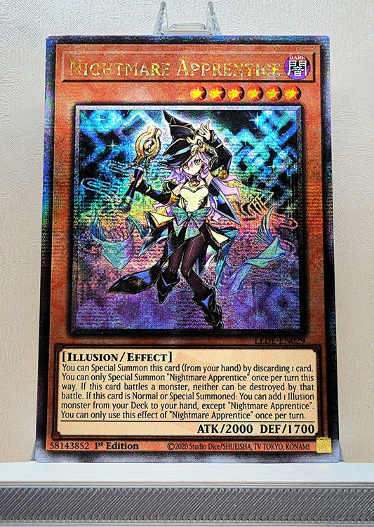 Yugioh! 1x Nightmare Apprentice (LEDE - Quarter Century Secret Rare) 1st Edition