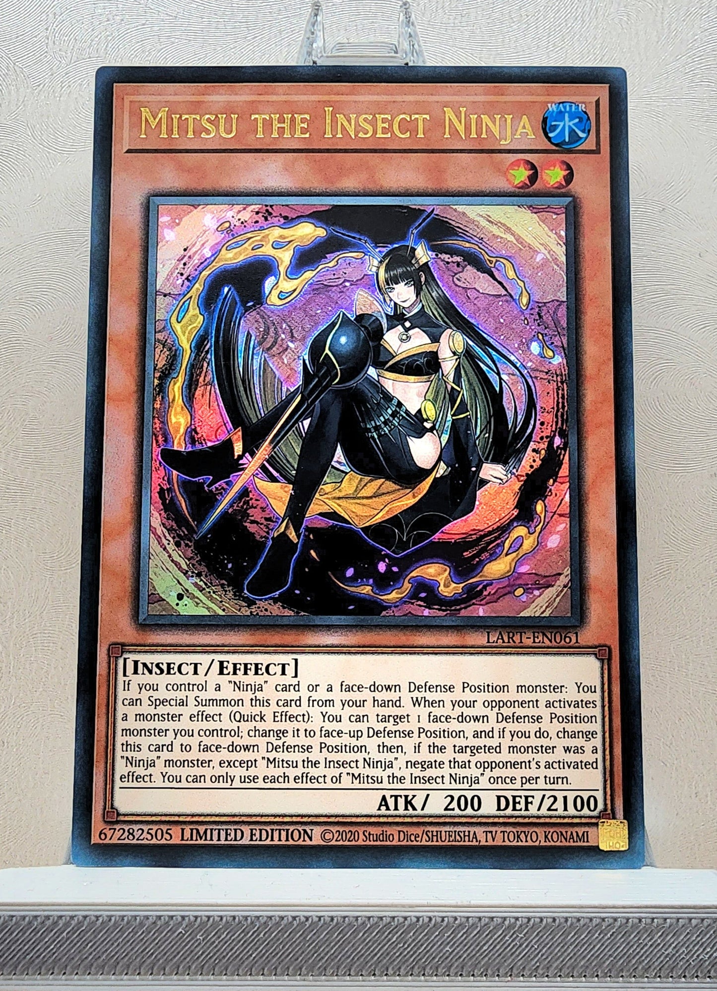 Yugioh! 1x Mitsu the Insect Ninja (LART - Ultra Rare) Limited Edition