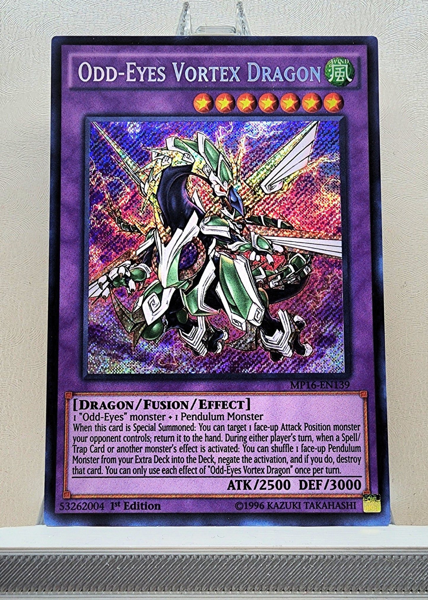 Yugioh! 1x Odd Eyes Vortex Dragon (MP16 - Secret Rare) 1st Edition