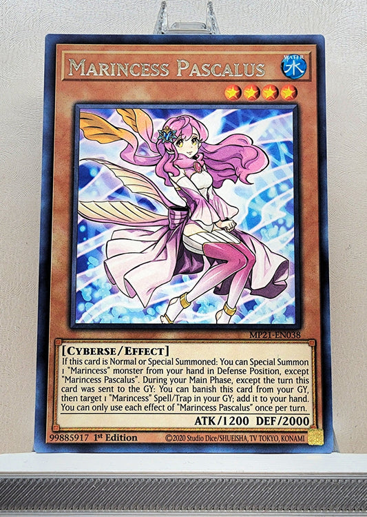 Yugioh! 1x Marincess Pascalus (MP21 - Rare) 1st Edition