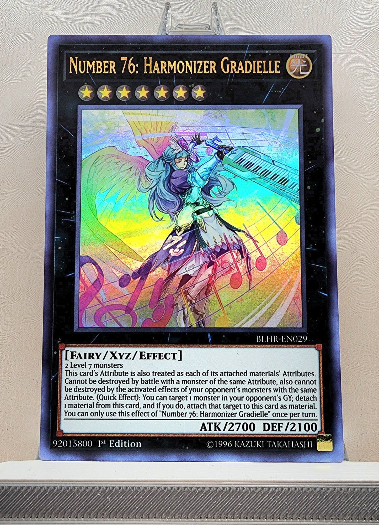 Yugioh! 1x Number 76: Harmonizer Gradielle (BLHR - Ultra Rare) 1st Edition