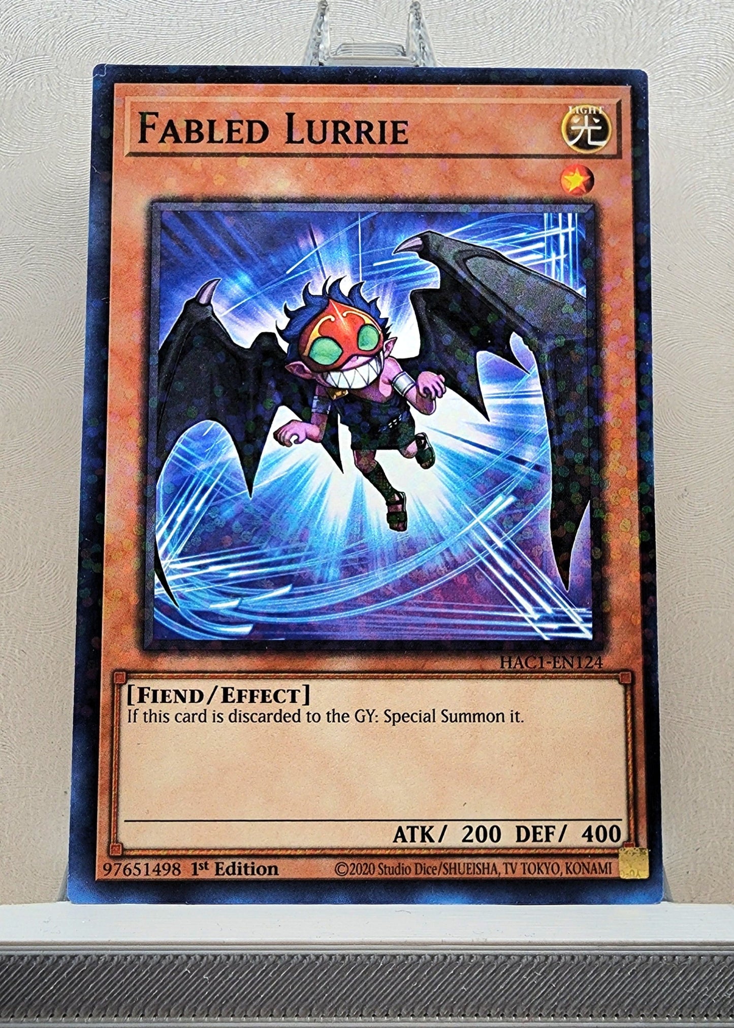 Yugioh! 1x Fabled Lurrie (HAC1 - Duel Terminal Common Parallel Rare) 1st Edition