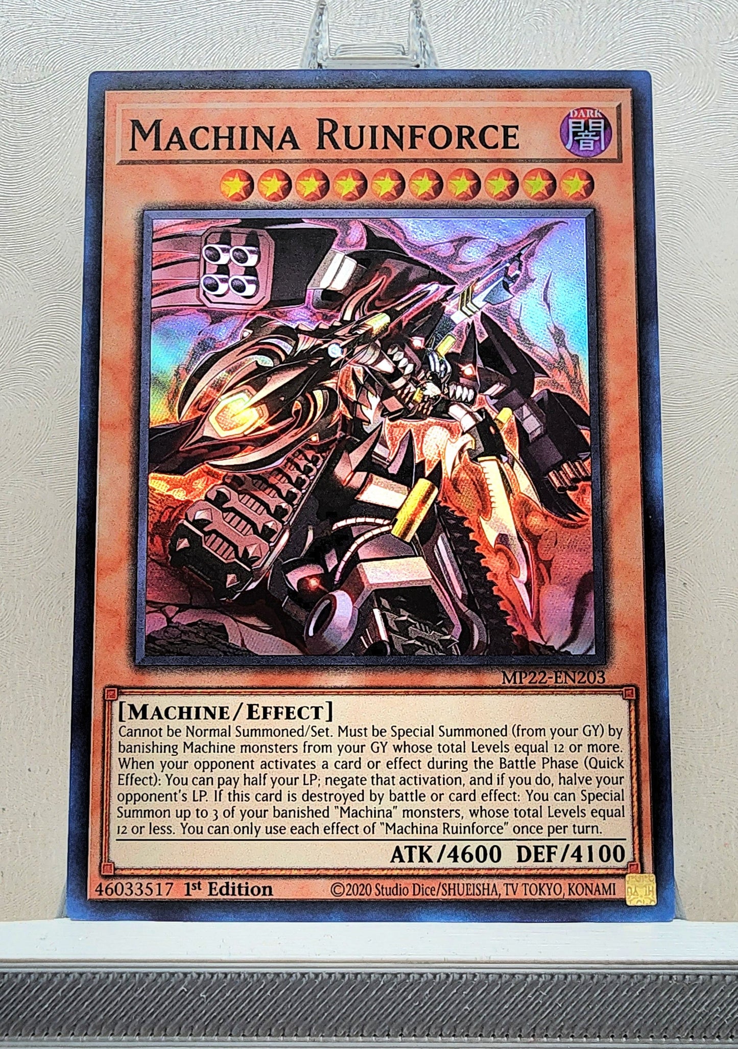 Yugioh! 1x Machina Ruinforce (MP22 - Super Rare) 1st Edition