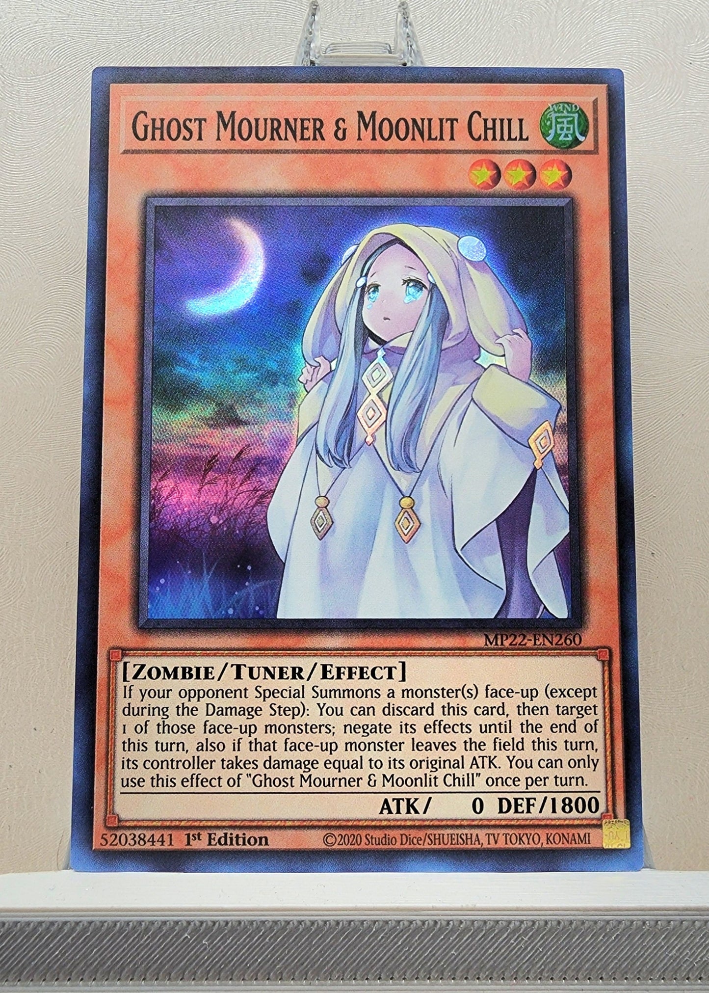 Yugioh! 1x Ghost Mourner & Moonlit Chill (MP22 - Super Rare) 1st Edition