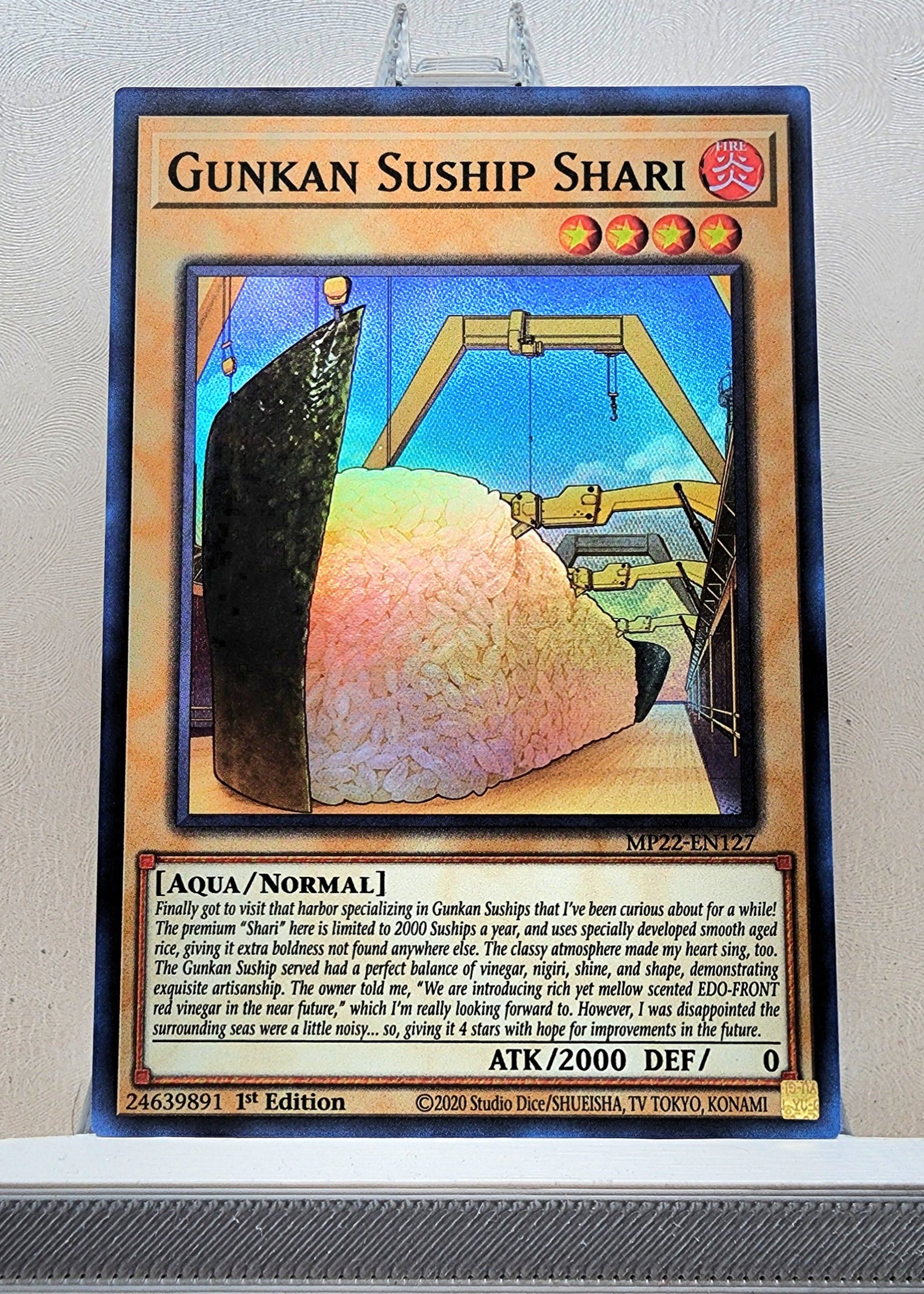 Yugioh! 1x Gunkan Suship Shari (MP22 - Super Rare) 1st Edition KAWAIII SUSHI Yugioh! 1x Gunkan Suship Shari (MP22 - Super Rare) 1st Edition KAWAIII SUSHI