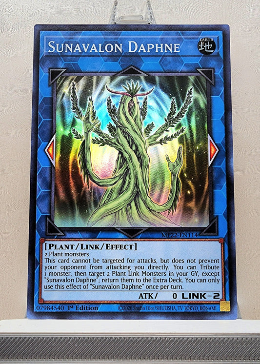 Yugioh! 1x Sunavalon Daphne (MP22 - Super Rare) 1st Edition