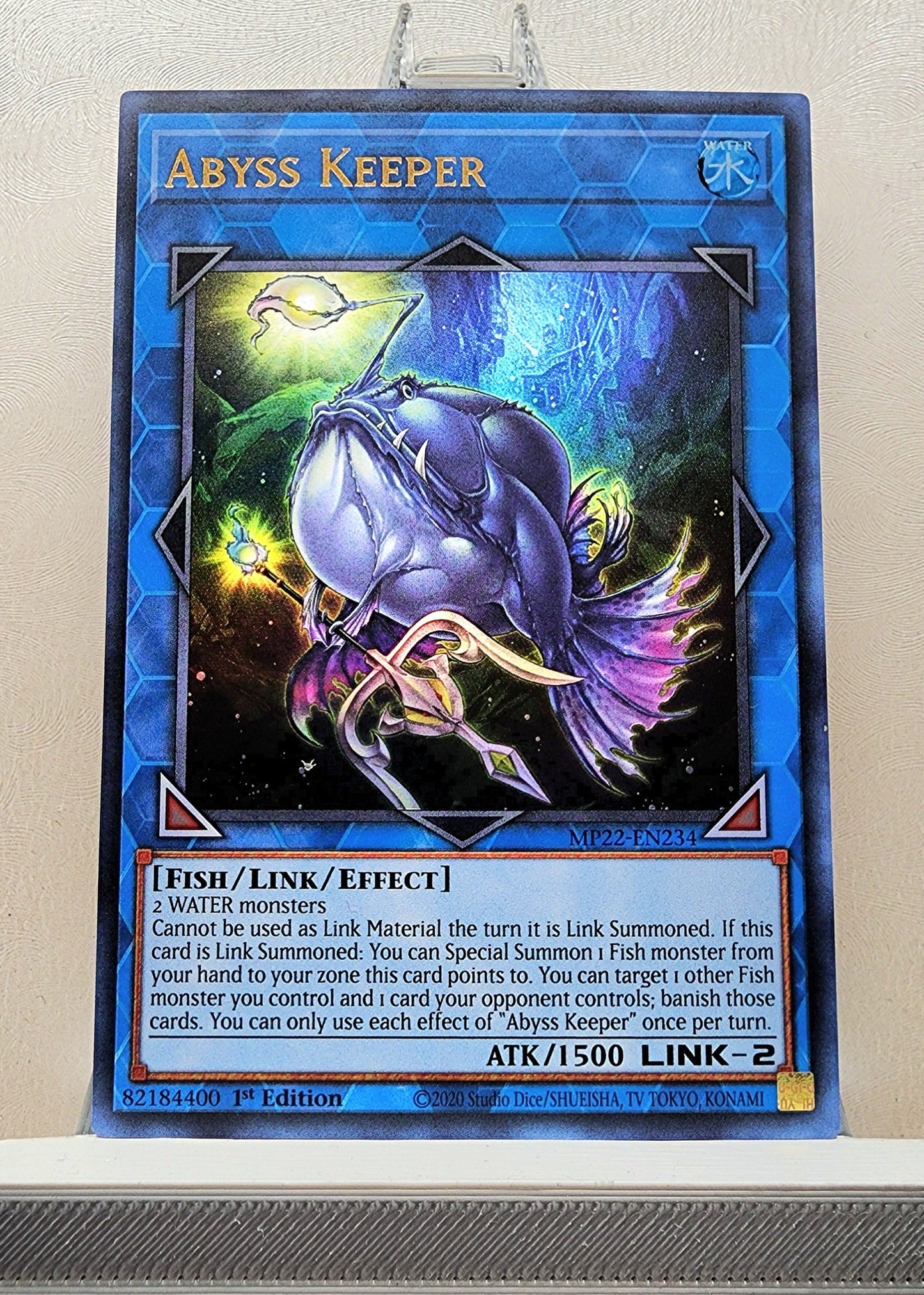 Yugioh! 1x Abyss Keeper (MP22 - Ultra Rare) 1st Edition