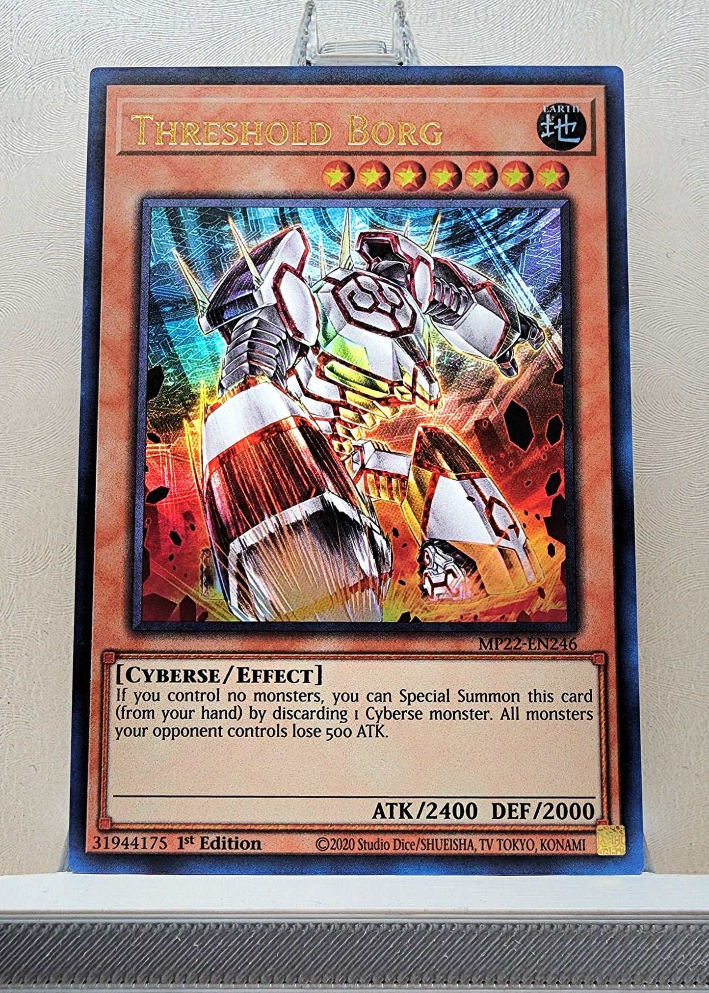 Yugioh! 1x Threshold Borg (MP22 - Ultra Rare) 1st Edition